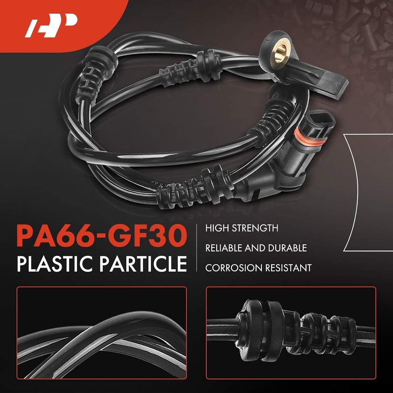 A-Premium Front Left/Right ABS Wheel Speed Sensor Compatible with Mercedes-Benz GL320, GL350, GL450, GL500, GL550, ML320, ML350, ML450, ML500, ML550, ML63 AMG - Front Driver or Passenger Side - Image 4