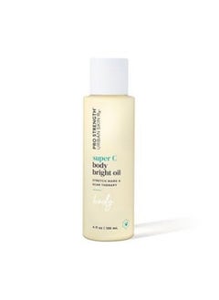 Super C Body Bright Oil | Skincare Brightens, Nourishes & Rejuvenates For Smooth, Glowing Skin, Improves Appearance Of Scars, Aging, Discoloration & Stretch Marks, Cruelty-Free, 4 Fl Oz