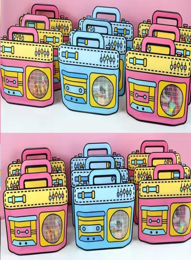 VRB Dec 24pcs Foil Guddy bags, return gift bags for kids birthday, Happy Birthday Party Return Gift Bags For Boys and Girls, Colorful Gift Bag (24 pcs Radio Seal Bag) - Image 4