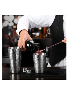 Cocktail Shaker, Stainless Steel Boston Shaker Tin, with Etched Pattern, 2 PCSUnweighted Cocktail Shaker 18oz & 28oz, Martini Shaker, Drink Mixer, Professional Bartender Kits (Royal Pattern) - pzsku/ZB759897221521AF87137Z/45/_/1721196982/beadf090-3466-47ab-883e-2f17122185a4