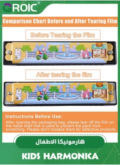 GROIC 4 Styles Harmonica for Kids,Armonica Para Ninos Cartoon Printed Key of C 16 Hole Harmonica Toy Musical Instruments,Party Favors for Toddler,Kids Harmonica Toys  - Image 4