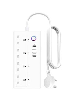 Perfii Smart Plug Extension Power Strip WIFI Socket With USB 4 Charging Port App Voice Control Overvoltage Protection Work With Alexa Google Home Assistant  - Image 1