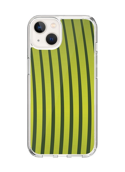Classic Clear Case for Apple iPhone 15 Hybrid Soft Case Flexible Edges Anti Drop TPU PC Gel Thin Transparent Cover [ Designed for Apple iPhone 15 ] - Grassy Blades