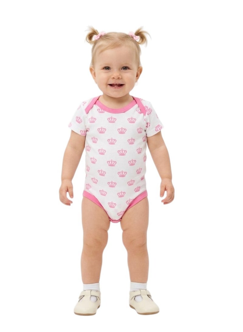 Bambimici Baby  Bodysuit Little Princess Short Sleeve  – 5-Piece Newborn Outfit - Image 5