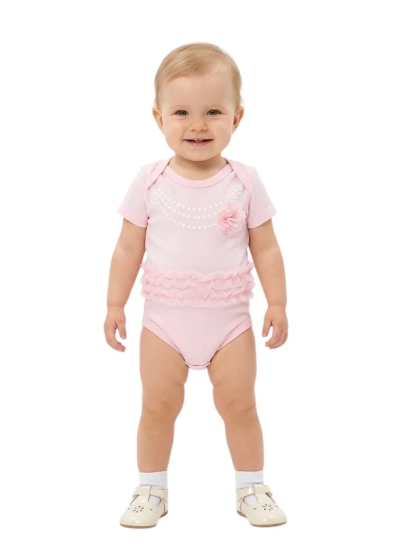 Bambimici Baby  Bodysuit Little Princess Short Sleeve  – 5-Piece Newborn Outfit
