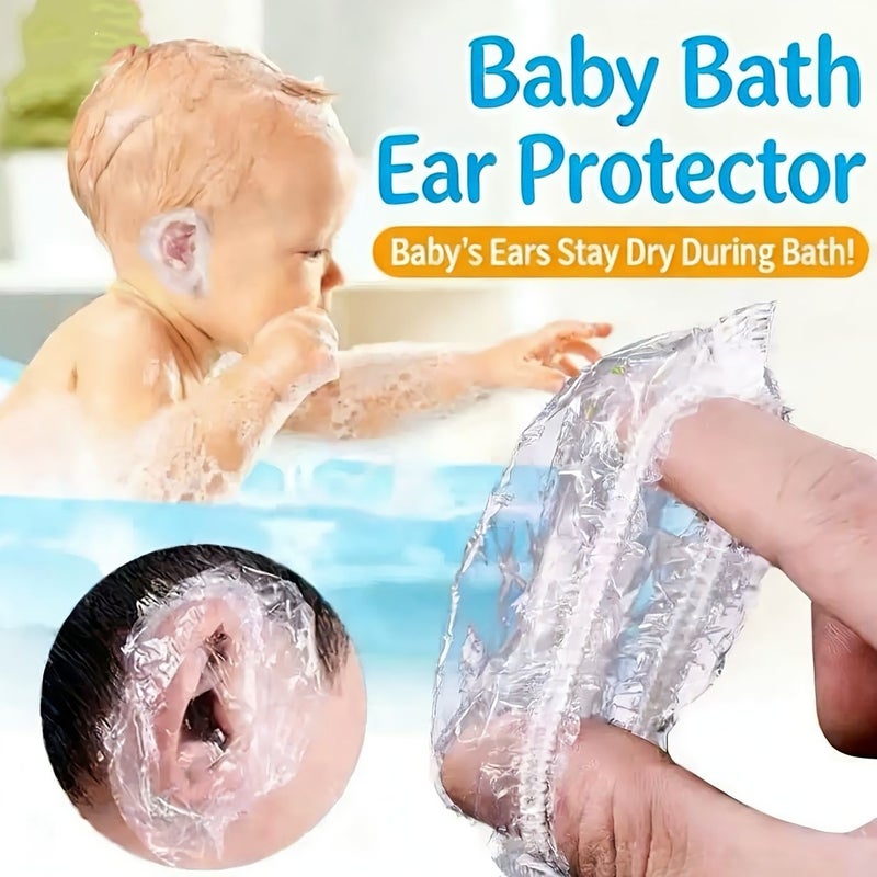 50pcs Waterproof Thickened Plastic Hair Dye Ear Covers For Hairdressing Shampooing Bathing Ear Protection Supplies - Image 1