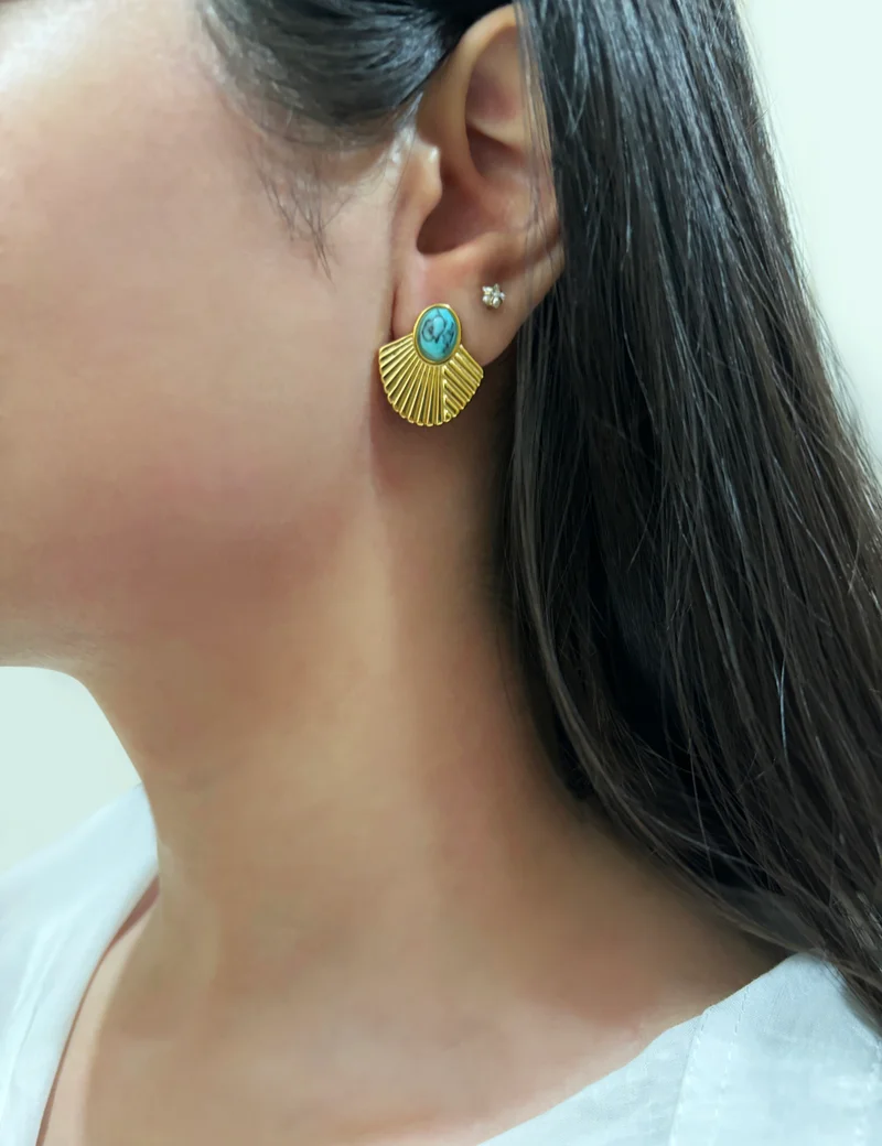 Hzmer Jewellery Ocean Turquoise Earrings