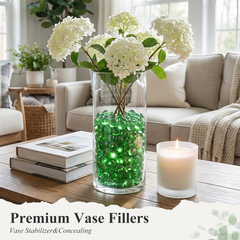 DomeStar glass gems glass marbles vase fillers for home decor flat glass beads - Image 3