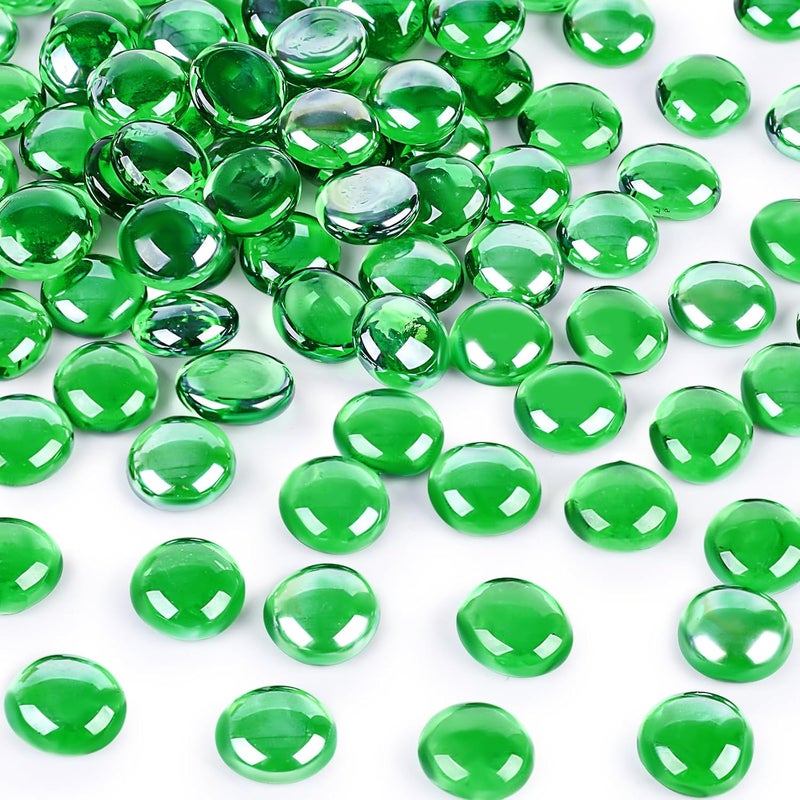 DomeStar glass gems glass marbles vase fillers for home decor flat glass beads - Image 1