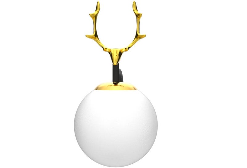 WOKE Retro Design Deer Head Wall Mounted LED Light Lamp Antique Decorative Wall Lamp (1277)(Glass)(Bulb Not Included) - Image 4
