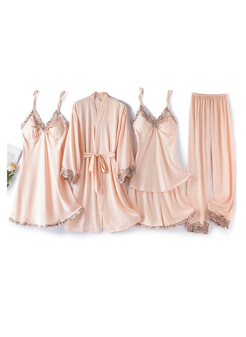 Generic - Five-piece Suspender Pajamas Set that Can Be Worn In All Seasons - Image 1