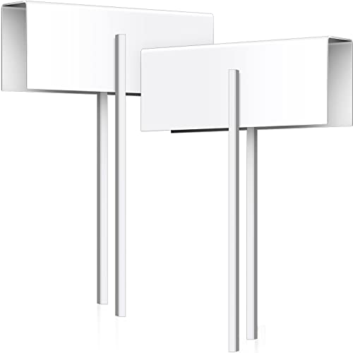 Dunzy 2 Pieces Bifold Door Lock Double Door Child Safety Childproof Closet Stainless Steel Metal Pantry Lock for Bifold Folding Closet Pantry, White - Image 1