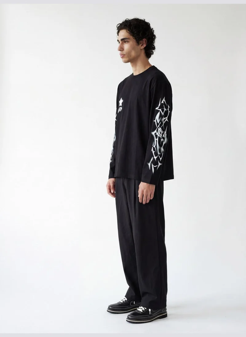 Prince Politique Black Freedom Graphic Print Long Sleeve  | Best Price UAE