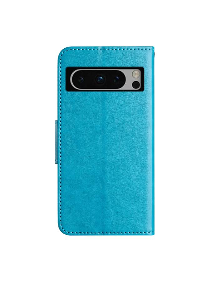 Green Tiger Case For Google Pixel 8 Pro Butterfly Flower Pattern Flip Leather Phone Case - Image 3