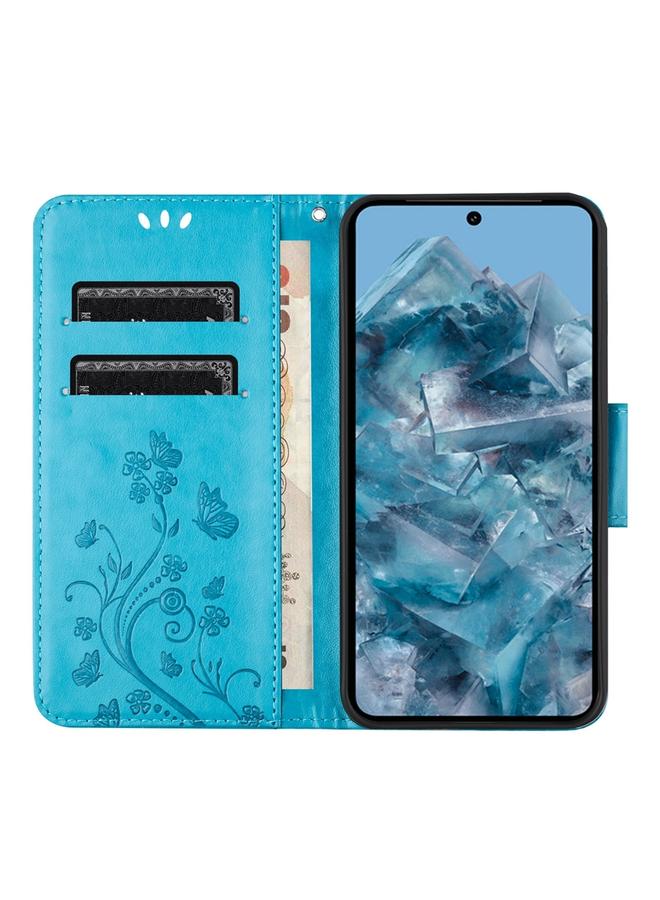 Green Tiger Case For Google Pixel 8 Pro Butterfly Flower Pattern Flip Leather Phone Case - Image 4