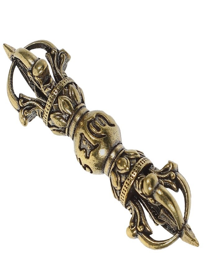 Sewroro Vajra Dorge Buddha Statue Vintage Buddhism Dorje Vajra Phurba Instrument Brass Amulet Handmade Nepal Collectibles Ritual Items Pestle Feng Shui Ornament - Image 1
