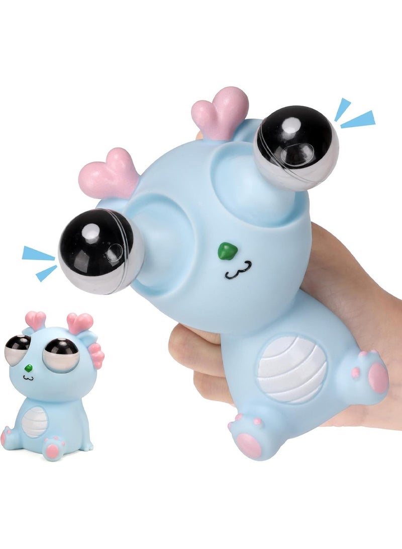 Squeeze Eye Popping Out Stress Relief Cute Dragon Toy,Funny Eyeball Burst Toys for Adults Stress Relief Ornaments Figure Toy,Office and Party Favors Gifts  - Image 1