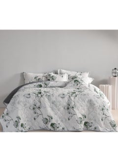 Red Rose A king-sized summer microfiber double bed sheet that adds beauty and elegance to your room, measuring 230*250cm.  - Image 1