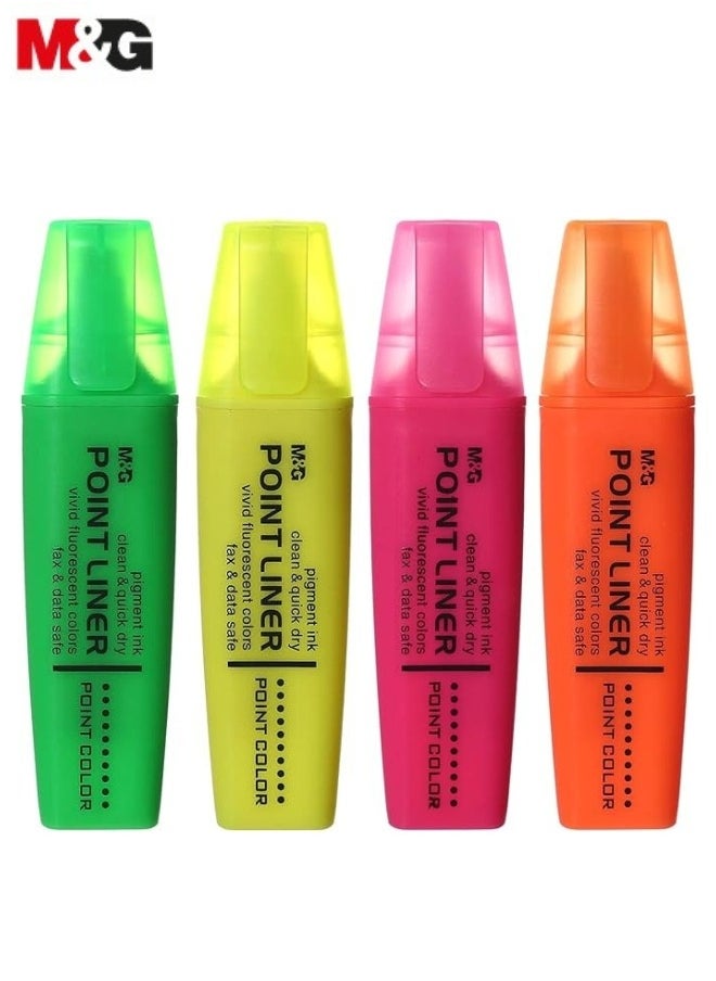 M&G M&G Set Of 4 Highlighter Marker Point Liner-Multi Color  - Image 1