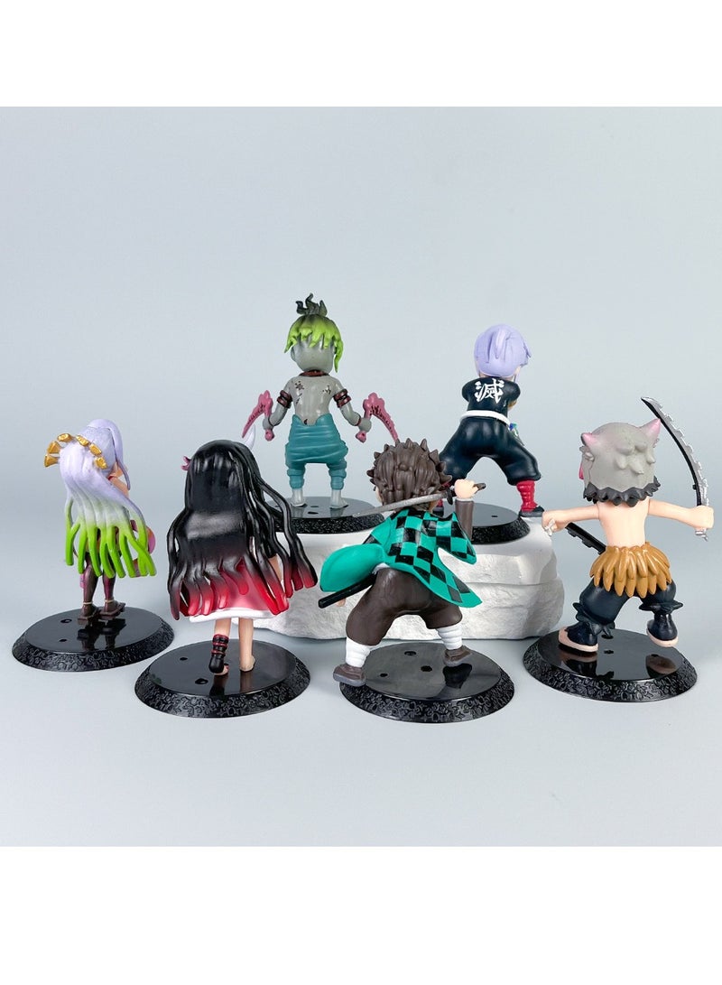 general Ghost Annihilation Blade Anime Figure Battle Edition Tanjiro You Bean Inosuke Doll Model Tabletop Ornament Gifts for Fans and Friends - Image 3