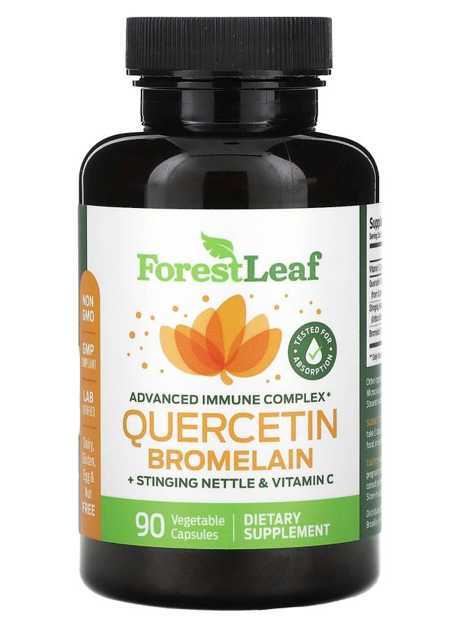 Quercetin Bromelain + Stinging Nettle & Vitamin C 90 Vegetable Capsules