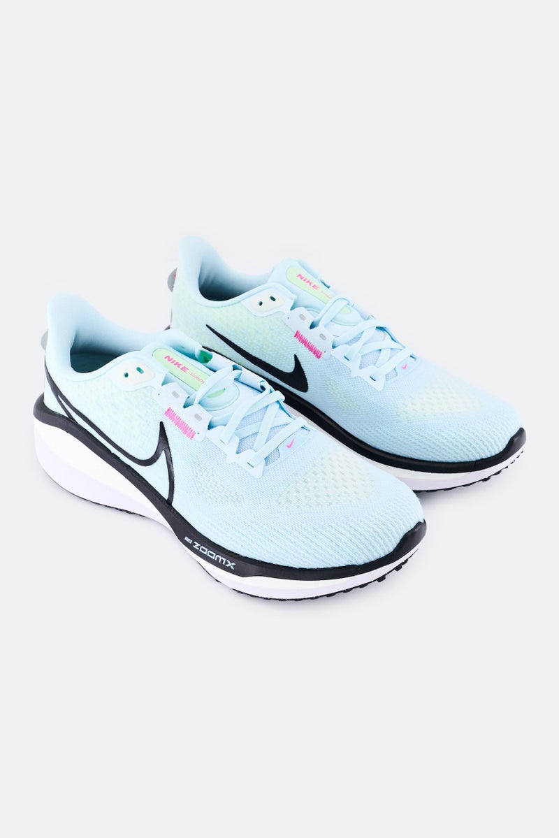 Nike Women Vomero 17 Lace Up Running Shoes, Light Blue - Image 1