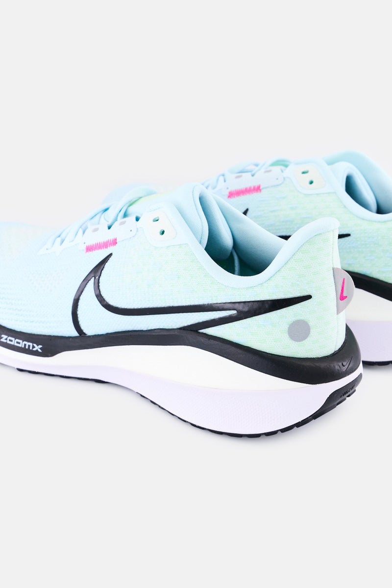 Nike Women Vomero 17 Lace Up Running Shoes, Light Blue - Image 2