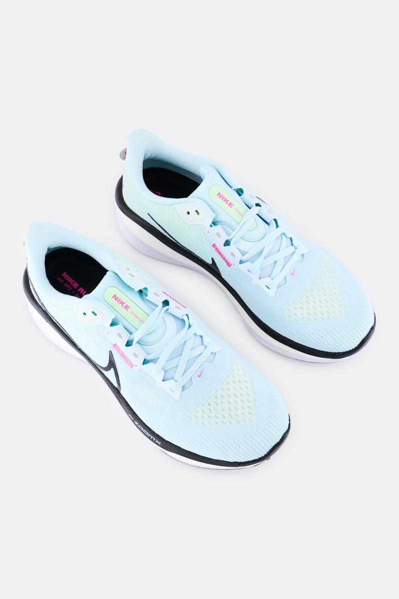 Nike Women Vomero 17 Lace Up Running Shoes, Light Blue - Image 4