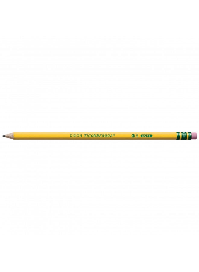 Ticonderoga Wood-Cased Pencils, Pre-Sharpened, 2 HB Soft, Yellow, 4 Count - Image 3