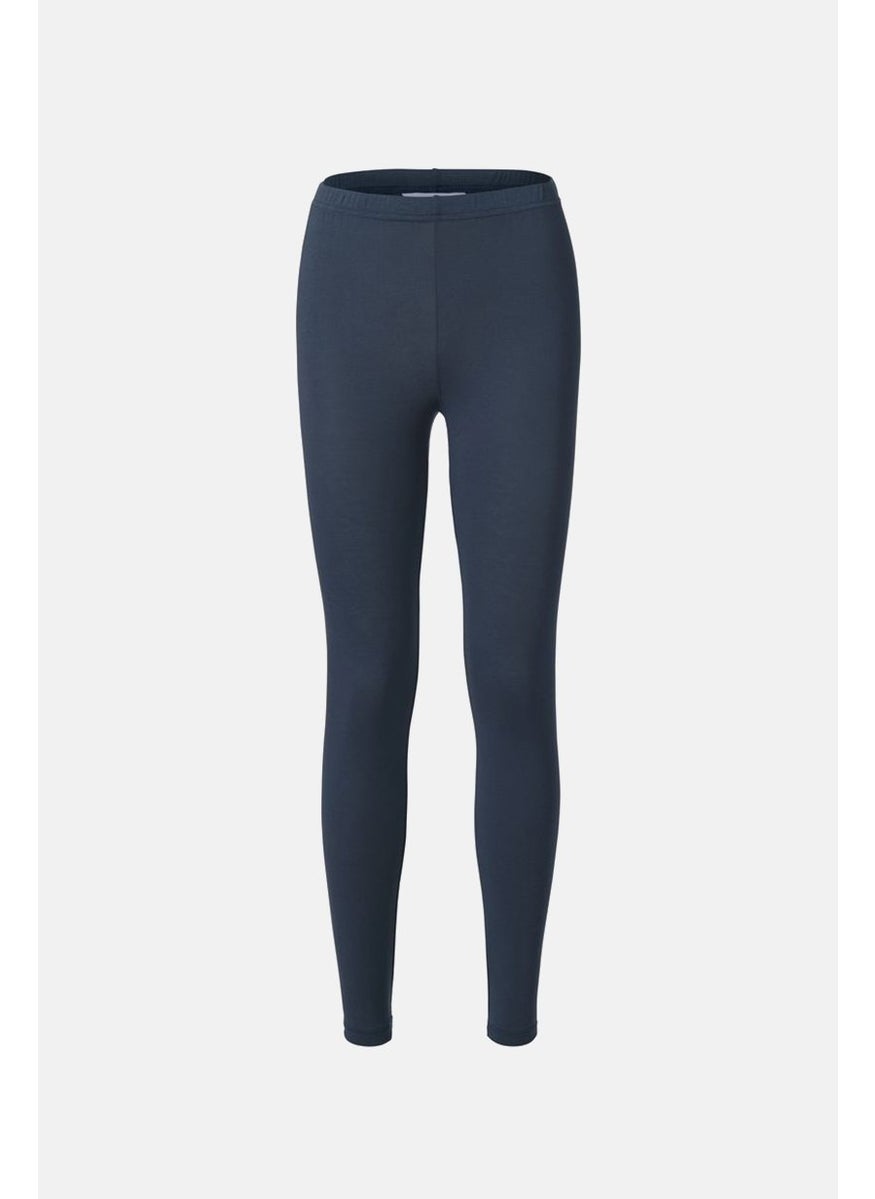 Tchibo Women Full Plain Leggings, Navy  - Image 3
