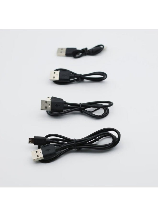ماركة غير محددة كابل بيانات V8 مناسب لأجهزة أندرويد Typec وكابل شحن USB من هواوي وكابل توزيع 2 أمبير وسماعة رأس بلوتوث وكابل قصير بمروحة صغيرة - اللون: أبيض - الطول: 1 متر typec  - Image 5