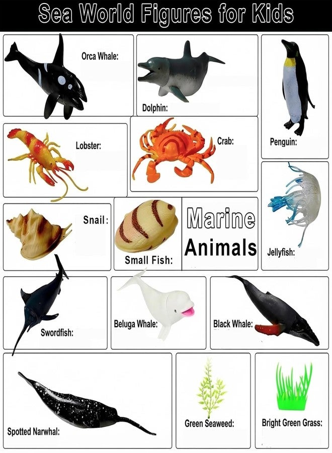 MALLEXO Realistic Underwater BIG Fish Animal Toy for Kids 3+| 12PCs Sea Water Creatures Shark, Whale Figure for Boys and Girls Animals Action Figurine Playset Educational & Learning Toys Birthday Gift - Image 5