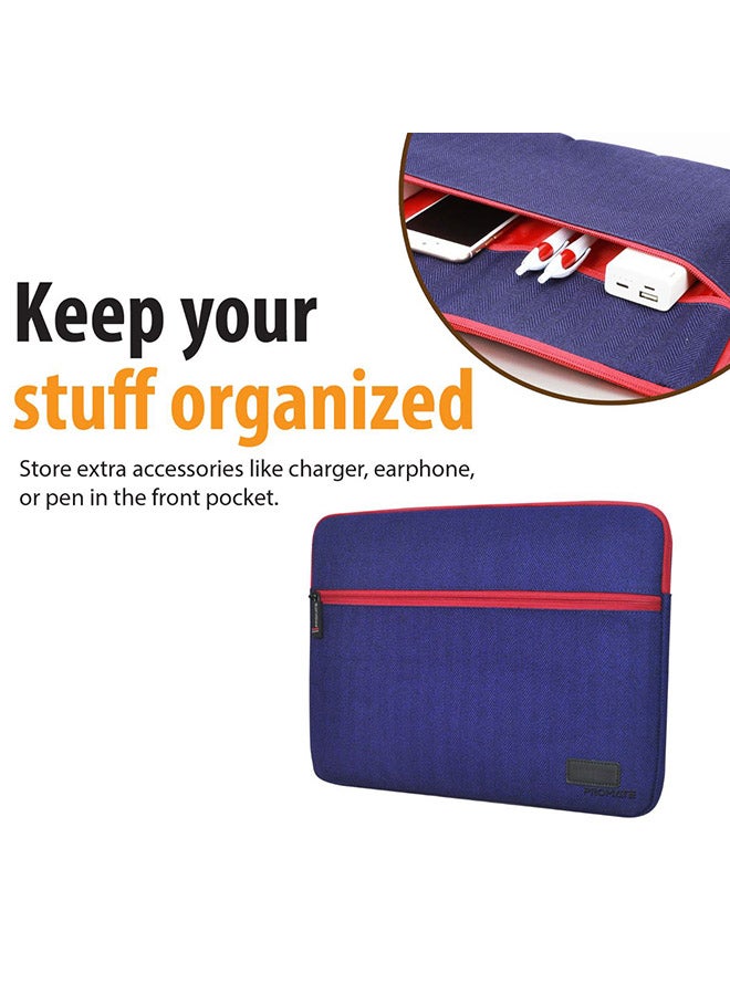 PROMATE Water-Resistant Laptop Sleeve Blue - Image 5