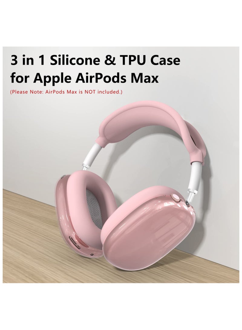 Anmi Silicone Headphone Case ,Pertain For AirPods Max Headphones, Anti Scratch，Sweat Proof,3 in 1 Ear Pad Covers/Ear Cups Cover/Headband Cover - Image 2