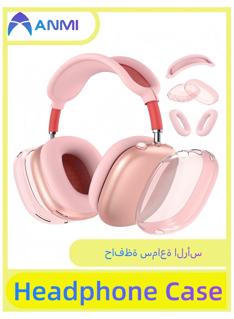 Anmi Silicone Headphone Case ,Pertain For AirPods Max Headphones, Anti Scratch，Sweat Proof,3 in 1 Ear Pad Covers/Ear Cups Cover/Headband Cover - Image 1