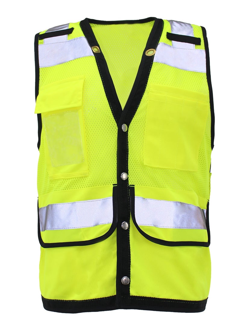 Zuolaya - Unisex Adult Reflective Safety Vest - High Visibility Safety Green - Image 1