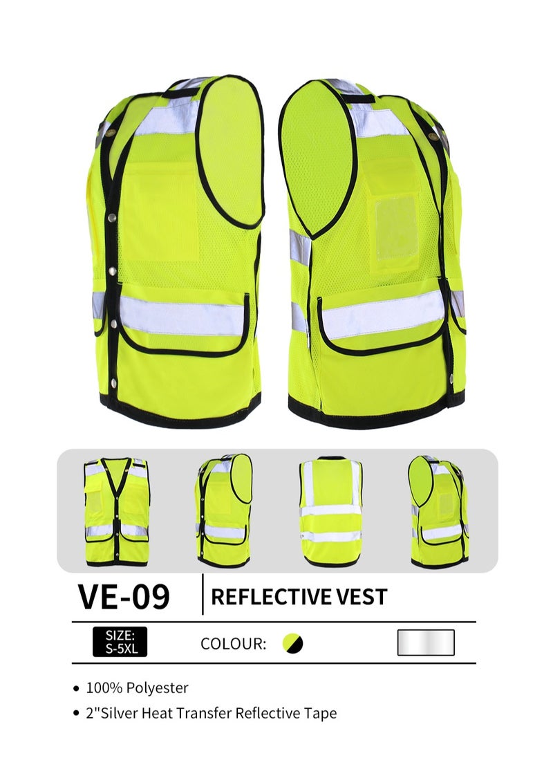 Zuolaya - Unisex Adult Reflective Safety Vest - High Visibility Safety Green - Image 1