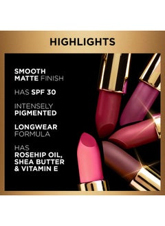 MyGlamm Manish Malhotra Soiree Creamy Matte Lipstick - 04 Amour (Red Shade) | Long Lasting, Pigmented With Spf 30 & Vitamin E (4.2G)  - Image 5