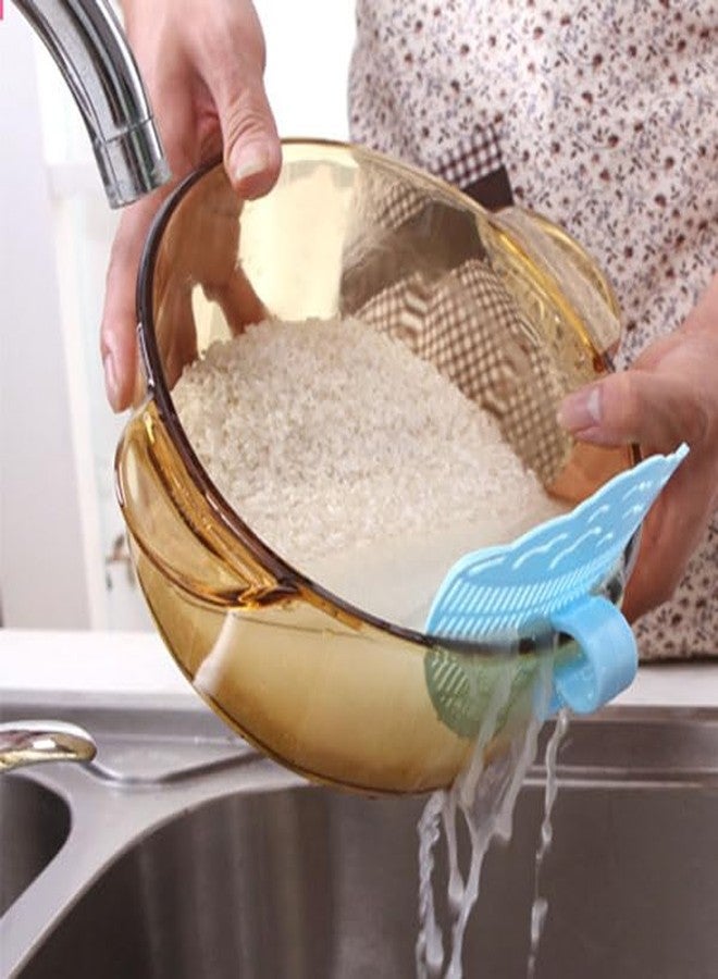 Forieru 3Pcs Plastic Clip-On Strainer, Bowl-Shaped Pasta Colander For Pots & Bowls – Universal Rice Sieve, Noodle Strainer For Vegetables, Fruit, Camping & Kitchen Use - Image 5