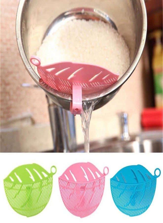 Forieru 3Pcs Plastic Clip-On Strainer, Bowl-Shaped Pasta Colander For Pots & Bowls – Universal Rice Sieve, Noodle Strainer For Vegetables, Fruit, Camping & Kitchen Use - Image 4