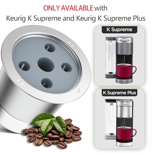 NOALTO Reusable K Cups for Keurig K Supreme | Refillable K cups for Keurig K Supreme (Plus) Coffee Maker - Image 3