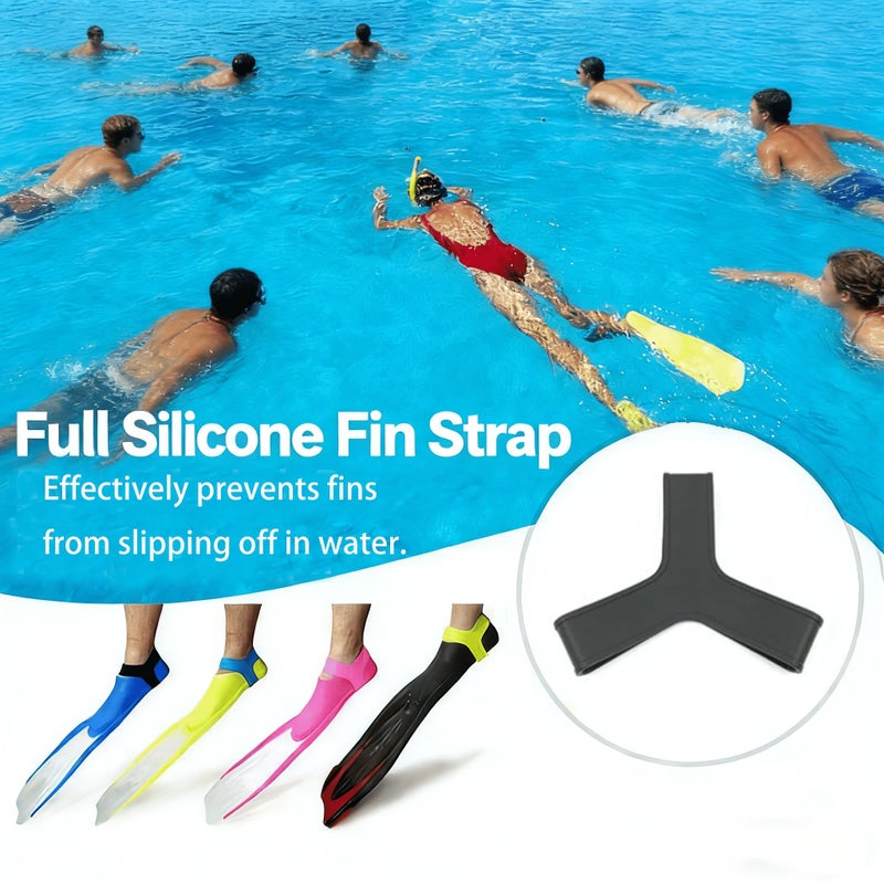 Rose Red Adjustable Frog Shoe Fin With Heel Strap For Snorkeling Non Slip Secure Fit - Image 1