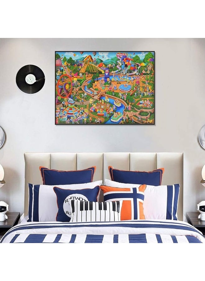 Becko US Becko US Jigsaw Puzzles 500 Pieces Puzzles for Adults 500 Piece Puzzles for Kids and Adults (Theme Park)  - Image 1