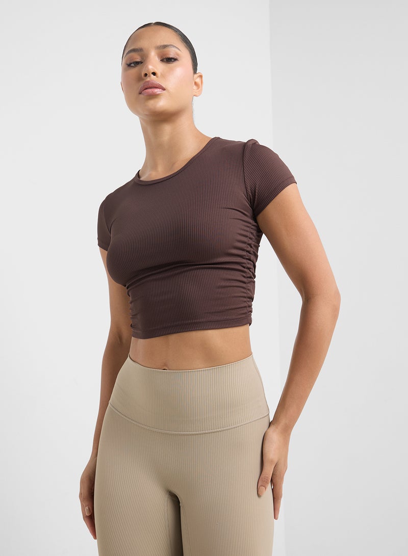 FRWD Fitted Ruched T-Shirt  - Image 1