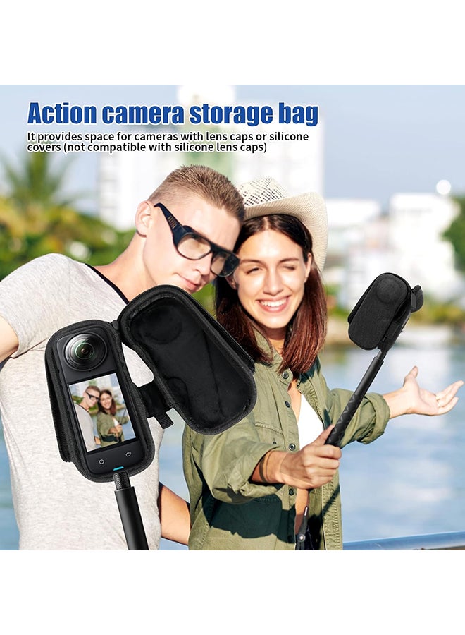 O Ozone Portable Carrying Case for Insta360 X4/X5 |Hard Shell Protective Travel Bag|Compact Small Storage Case Camera & Accessories- Grey - Image 2