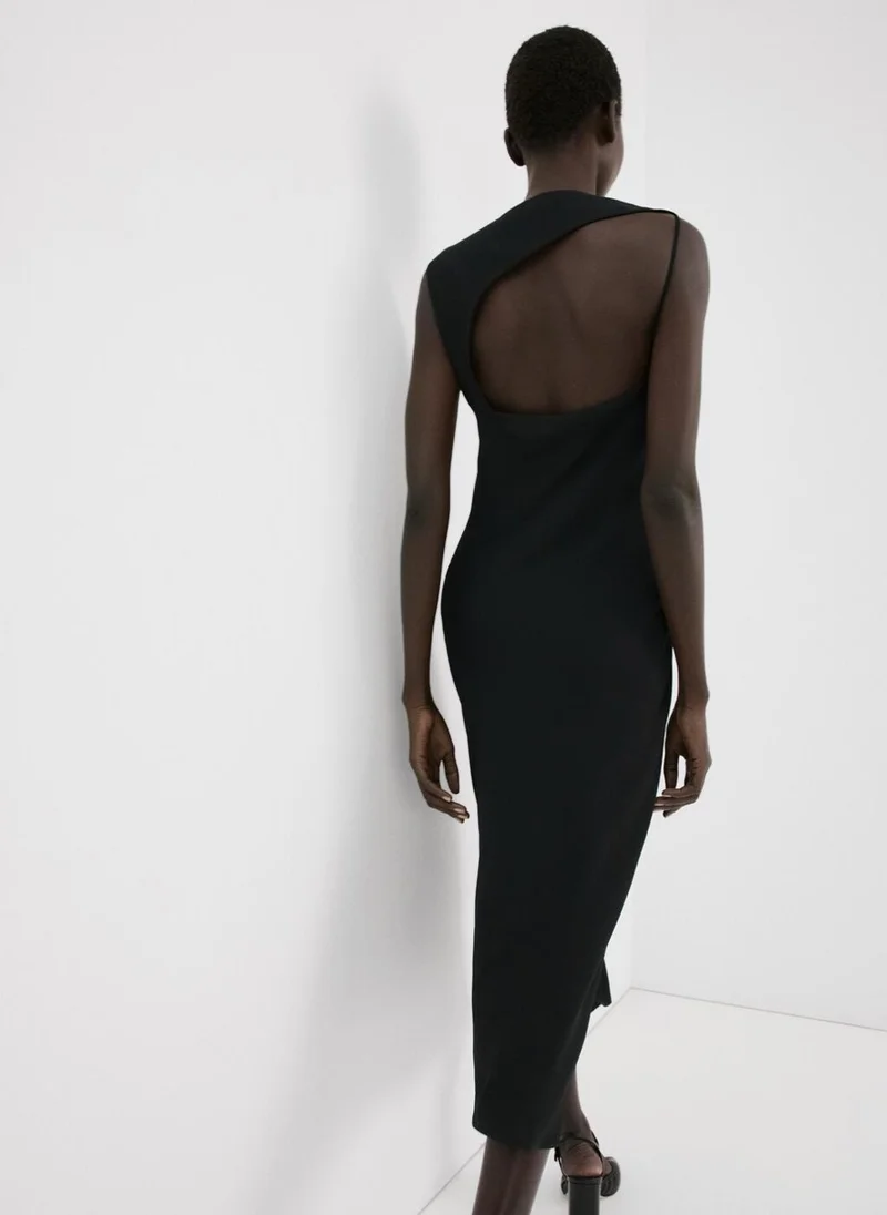 مانجو Midi-dress with open back