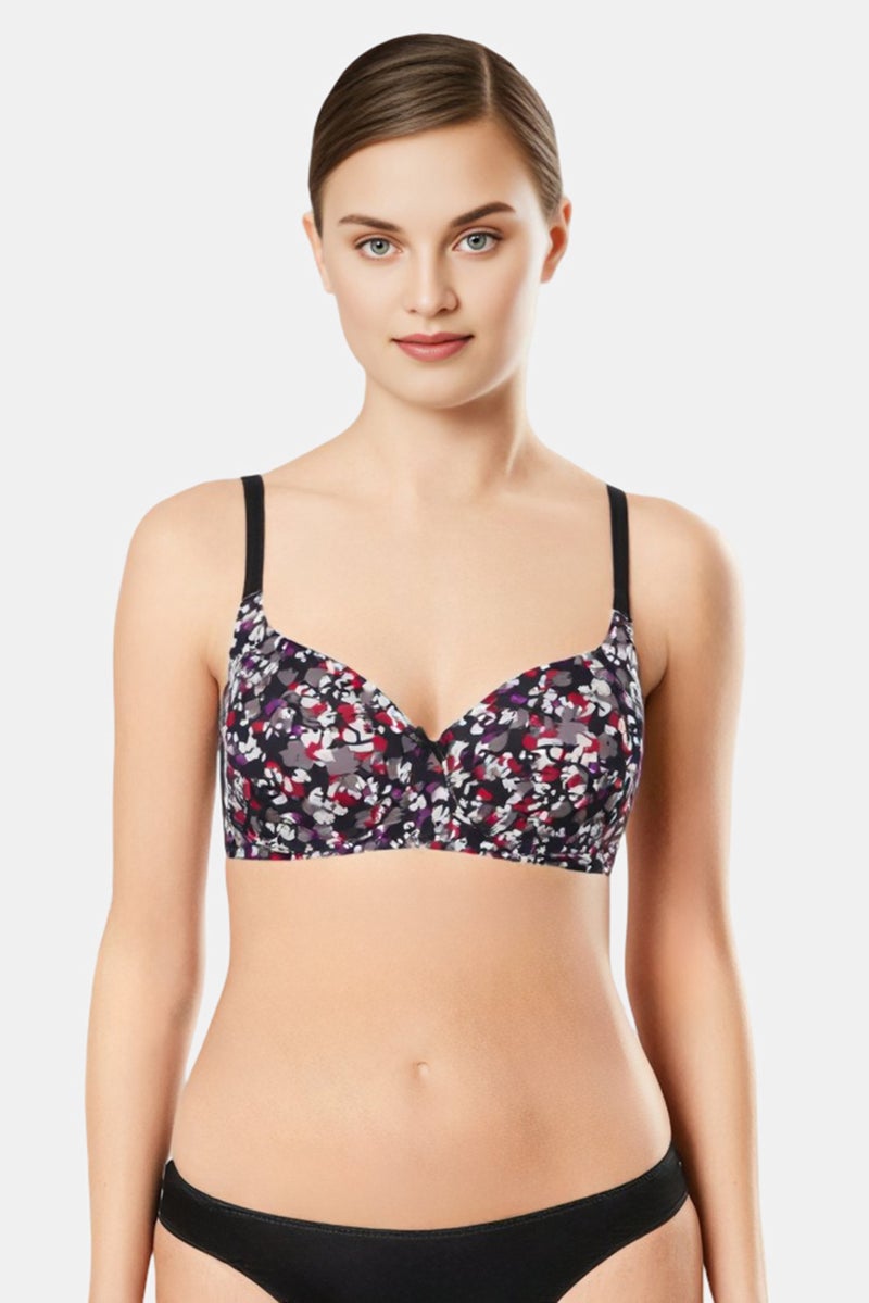 TRIUMPH حمالة صدر مبطنة بطبعة شاملة للنساء - عبوة من 2، متعددة الألوان - Image 1