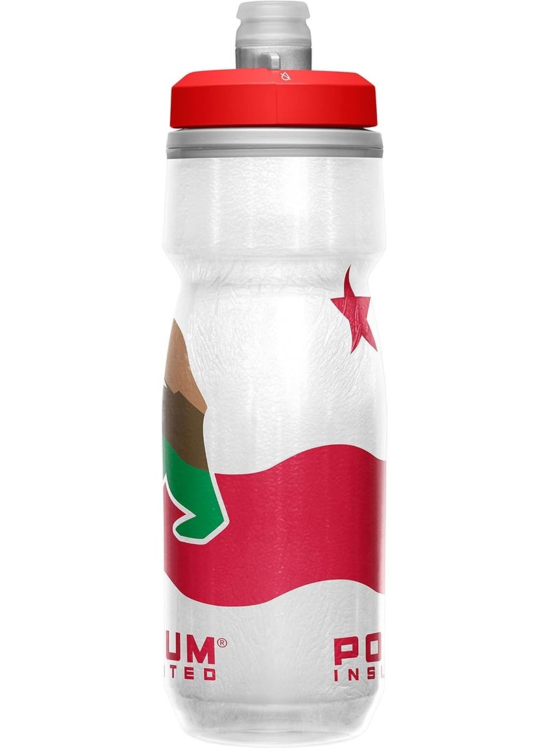 CamelBak Podium Chill Bike Insulated Squeeze Water Bottle California, 21oz - Image 2