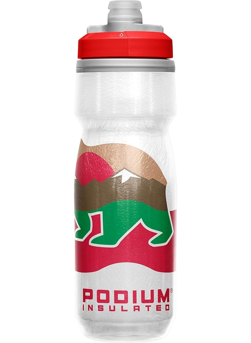 CamelBak Podium Chill Bike Insulated Squeeze Water Bottle California, 21oz - Image 3