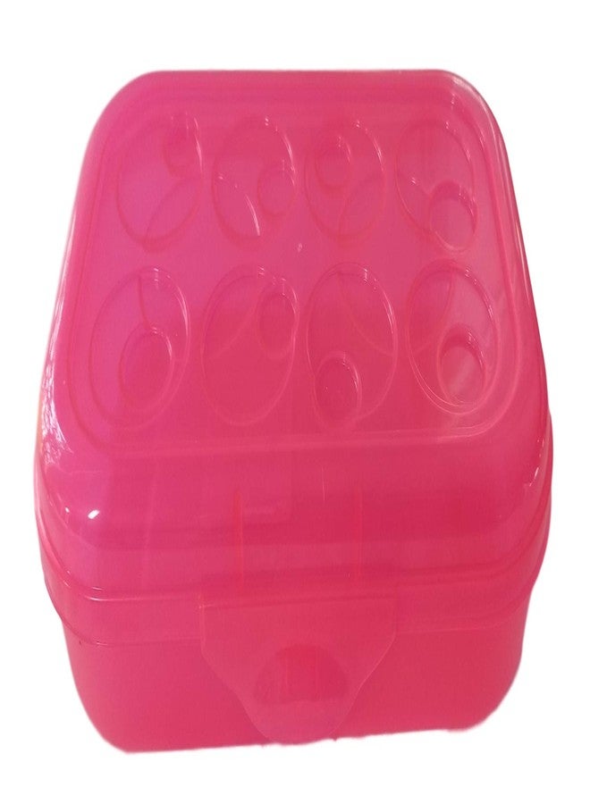 Sterilite Pink Transparent Pencil Case Box - Image 2